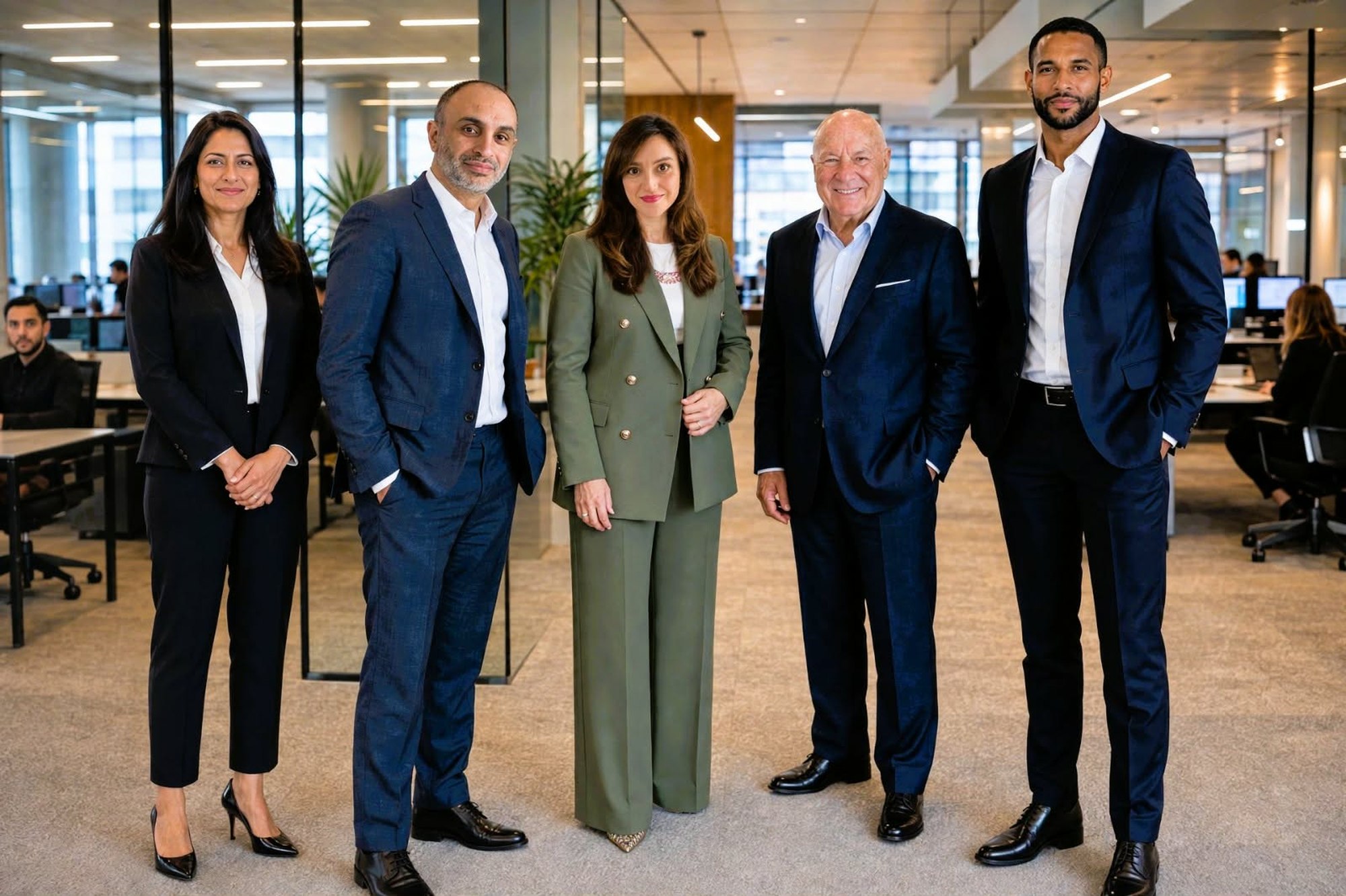 مجلس إدارة Ctrl+Alt+Create، من اليسار إلى اليمين: Anita Shah, Sami Jemni, Mélanie Martin, Gille Amont, Dimitri Kiesse